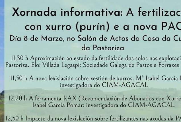 xornada informativa xurros pastoriza portada