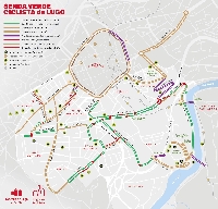 mapa senda verde bicicleta