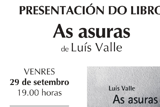 presentacion libro as asuras luis valle portada