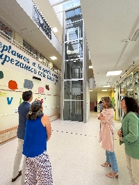 visita ceip paradai lugo javier arias ascensor