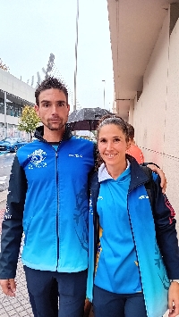 ivan sangiao e enara fernandez media maraton