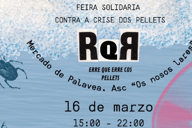 Imaxe do cartel da feria solidaria en Palavea na Coruña