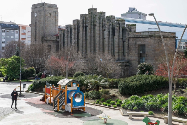 Imaxe da praza de San Cristovo na Coruña