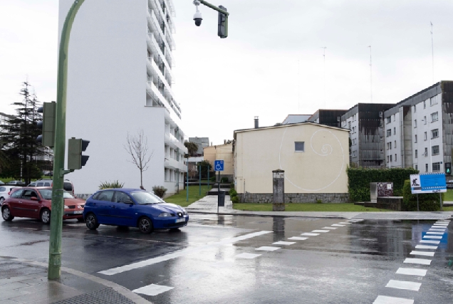 Imaxe da zona noroeste do Barrio das Flores na Coruña