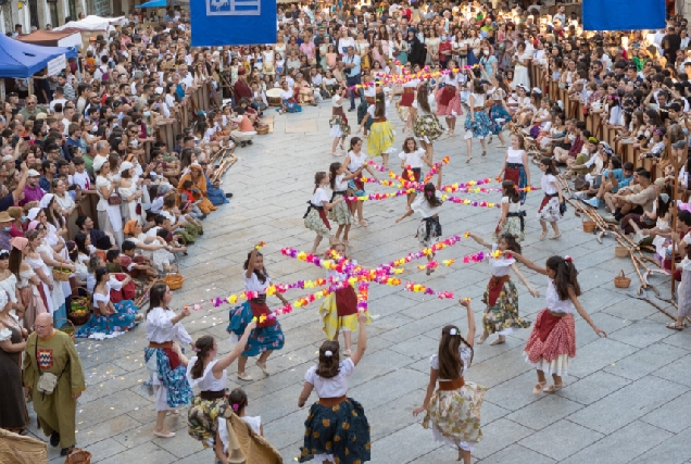 Imaxe dunha edición anterior da Feira Medieval de Betanzos