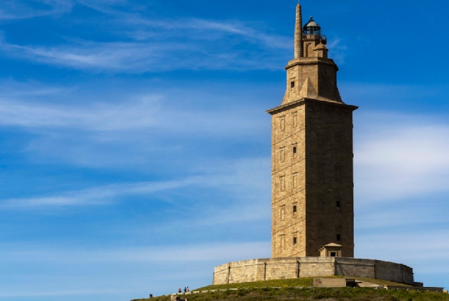 Imaxe da Torre de Hércures na Coruña