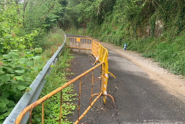 Imaxe da zona en malas condicións no Camiño de San Xiao