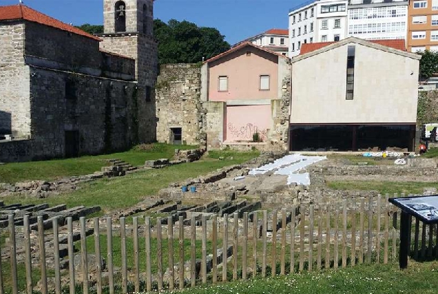 Imaxe das ruinas o convento de San Francisco na Coruña