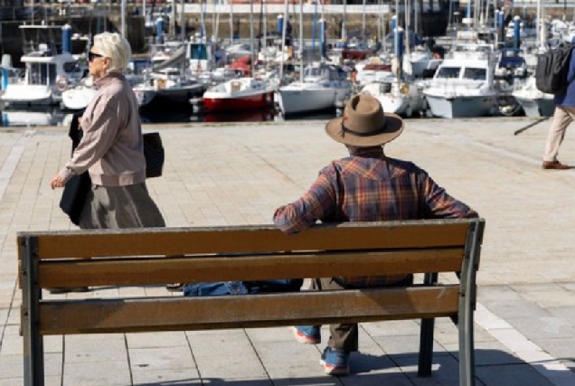 Imaxe de maiores no centro da Coruña