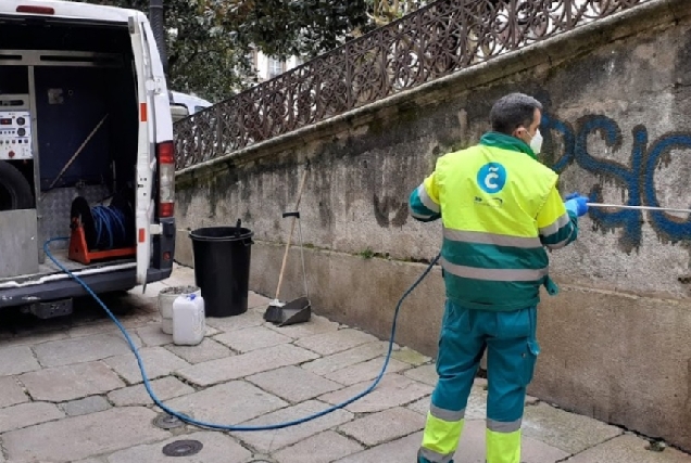 Imaxe dun grafiti na Coruña