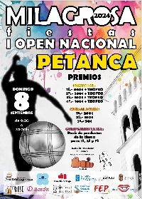 I Open Nacional de Petanca a milagrosa