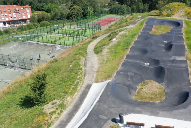 Imaxe da nova pista de pump-track en Miño