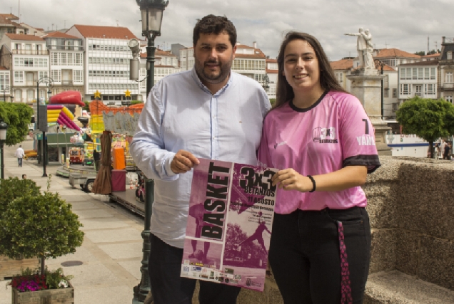 Imaxe da presentación do baloncesto 3x3 en Betanzos