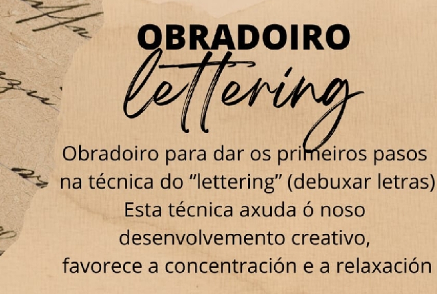 Imaxe do cartel do obradoiro de lettering